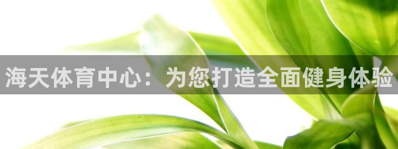 fb体育五金厂：海天体育中心：为您打造全面健身体验